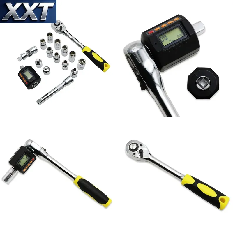 Wrench Set - XXT SHAHE Multifunktionaler Schraubenschlüssel-Steckschlüsselsatz Digitaler Drehmomentmesser
