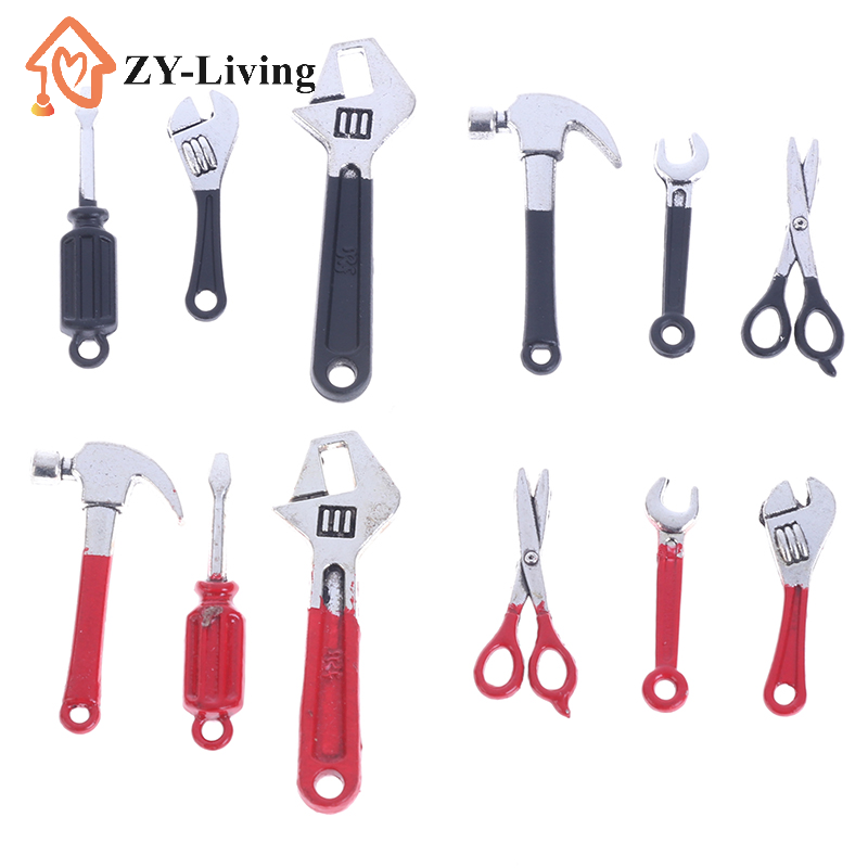 Wrench Set - 6-teiliges Set Miniatur-Reparatursets für Puppenhäuser, Zubehör