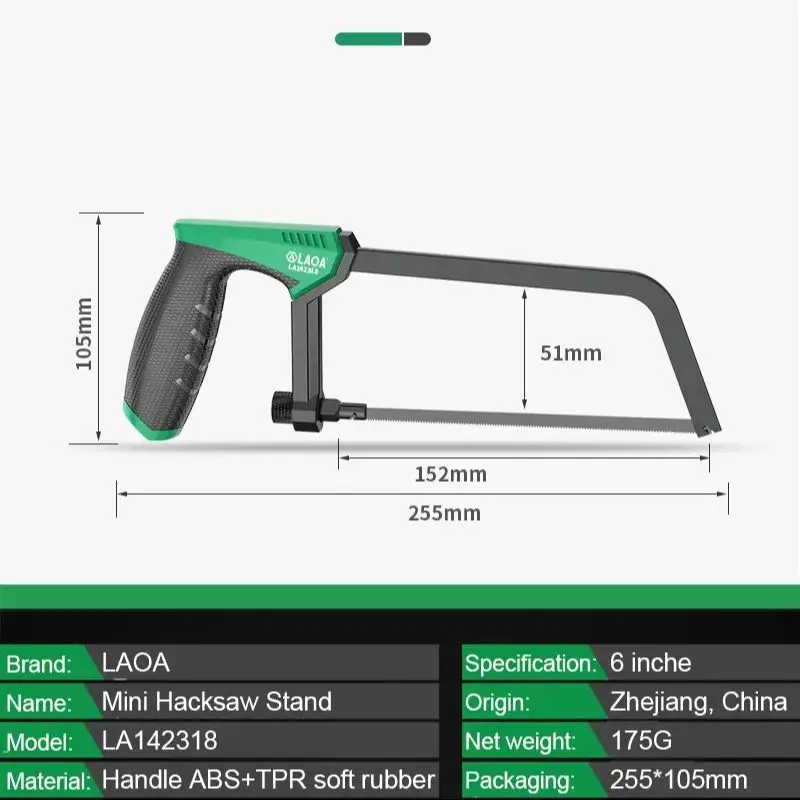 LAOA Mini-Bügelsäge 6 Zoll Rah – Hacksaw Bewertung und Preis