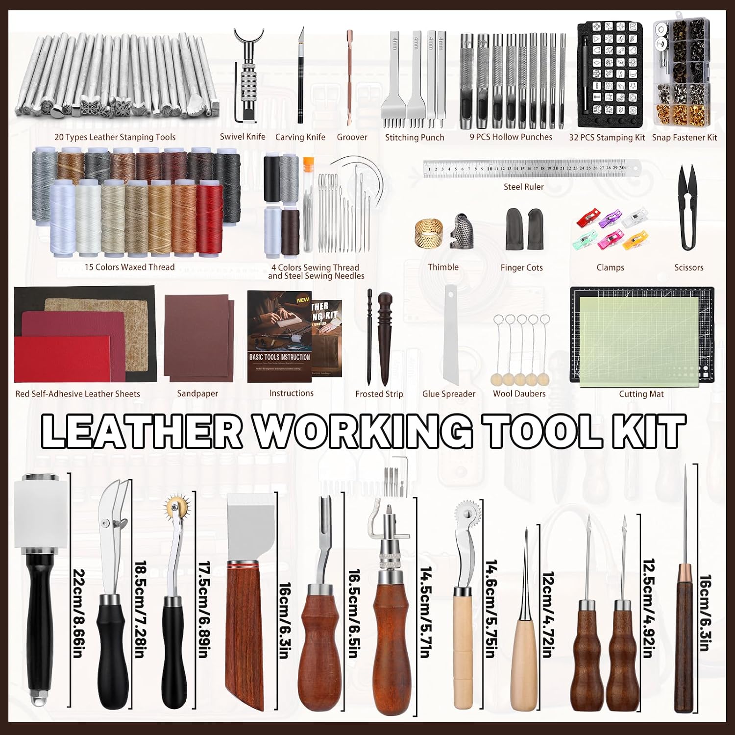 Lederbearbeitungs-Set, Lederwe – Tool Bag Bewertung und Preis
